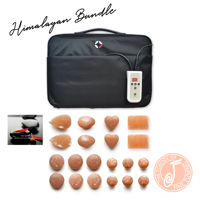 VULSINI Hot Himalayan Salt Stone Massage Bundle