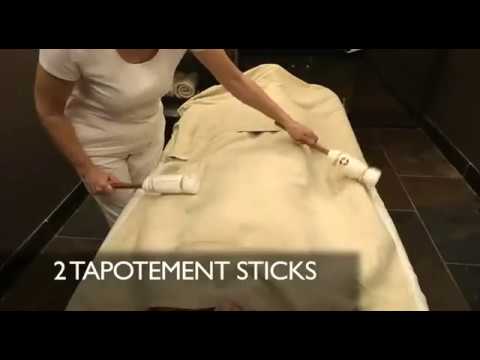 Tapotement Stick (w/ Towel + Rubber Bands)